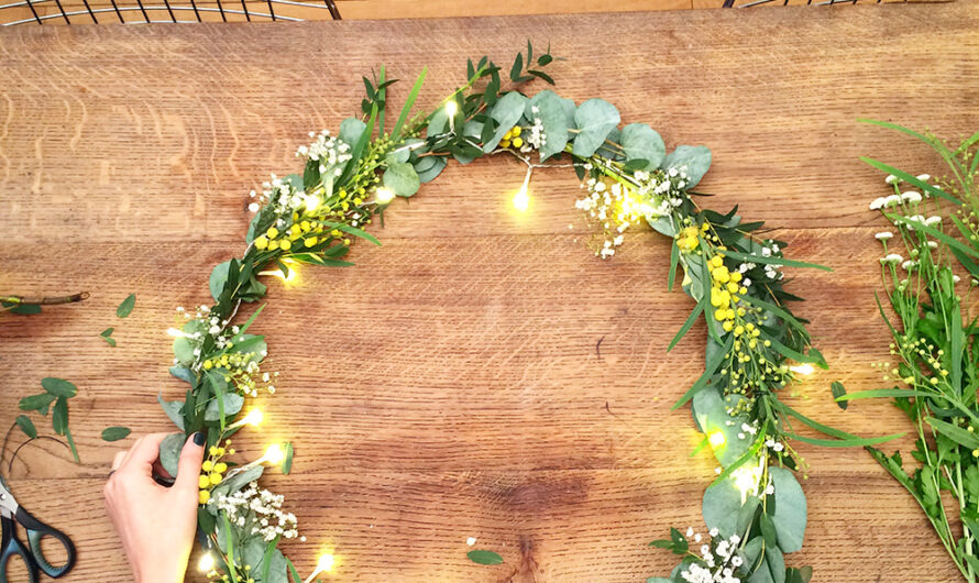 Comment créer une couronne de Noël suspendue au plafond pour une déco originale en 2025